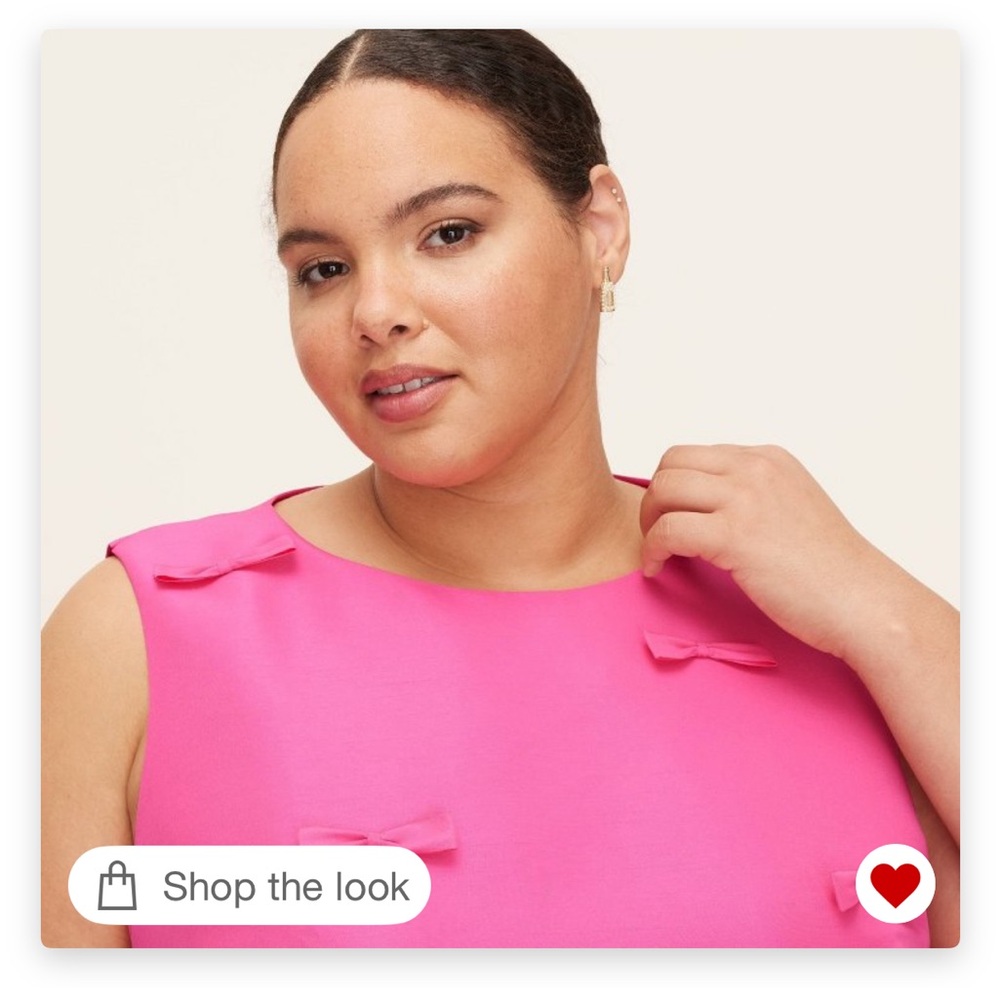 NWT kate spade x Target Pink Sleeveless Top with Bow Accents - Picture 4 of 4
